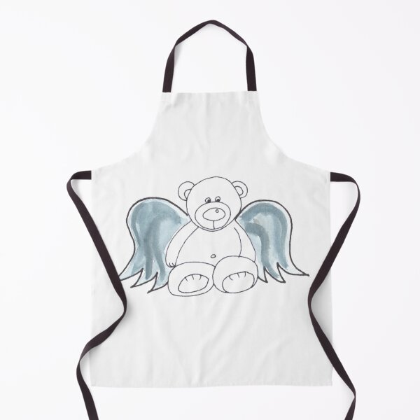 Artikelvorschau, Schutzengel Teddy Blaue Flügel, Schutzengel Teddy Blaue Flügel entworfen und verkauft von Anke‘s Bazaar.