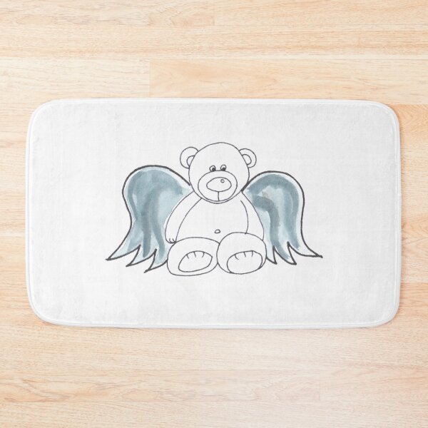 Item preview, Guardianangel Teddy Blue Wings, Schutzengel Teddy Blaue Flügel designed and sold by Anke‘s Bazaar.