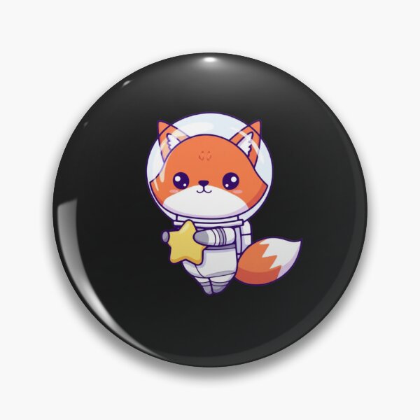 Item preview, Cute Chibi Fox Astronaut – Kawaii Space Animal Cartoon Design designed and sold by ColorSplash123.