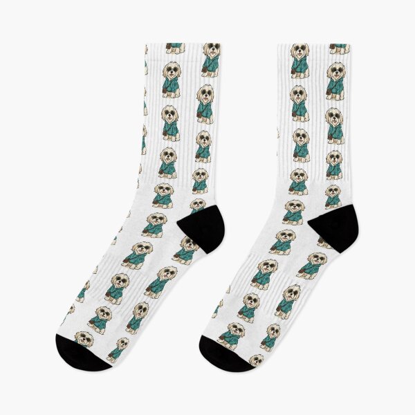Item preview, Havanese in Turquoise Hoodie with Sunglasses designed and sold by Flying Doggo.