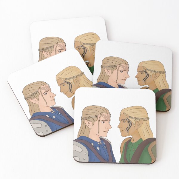 Item preview, Zevran and Dalish Warden designed and sold by Sidequests & Summons.