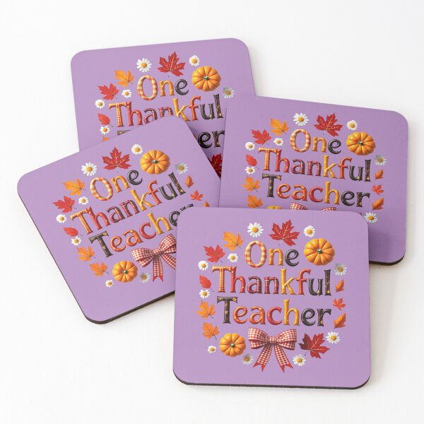 Item preview, One Thankful Teacher Fall Thanksgiving Cute Pumpkin Autumn Design designed and sold by arceeddesign.