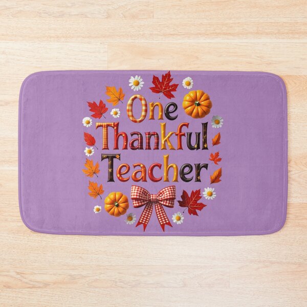 Item preview, One Thankful Teacher Fall Thanksgiving Cute Pumpkin Autumn Design designed and sold by arceeddesign.