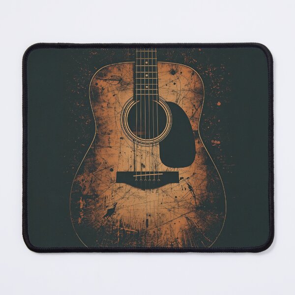 Item preview, Worn Out Guitar - Vintage Music Vibes designed and sold by Art-Design-EM.