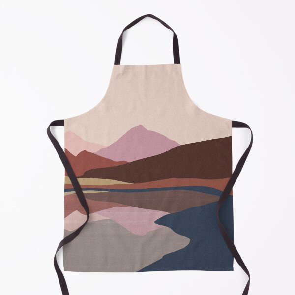 Item preview, Abstract Mountain Landscape with Reflections in Warm Earthy Tones designed and sold by NiceDigital.