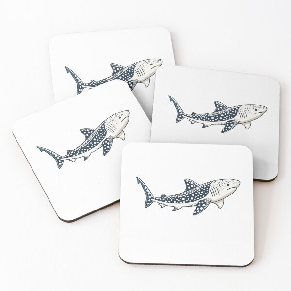Item preview, Minimalist Leopard Shark Silhouette – Stay Spotted Stay Wild designed and sold by VividOrganica.