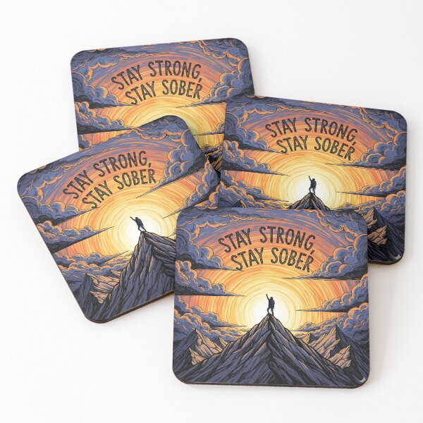 Item preview, Stay Strong Stay Sober Motivational Quote | SoberSips Inspirational Design designed and sold by SoberSips.