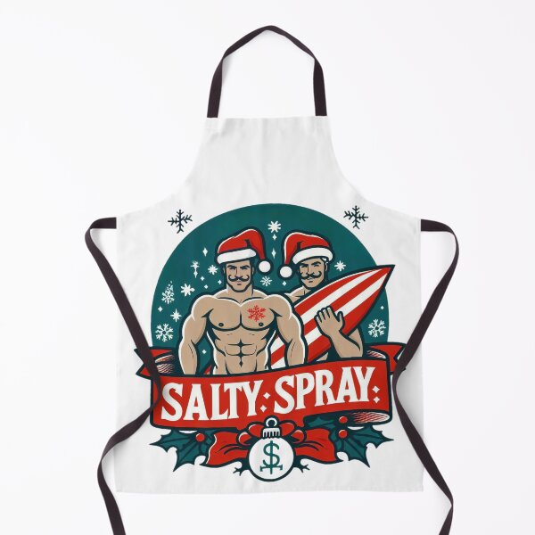 Item preview, Christmas Hunks tee rainbow t-shirt designed and sold by SaltySpraySurf.