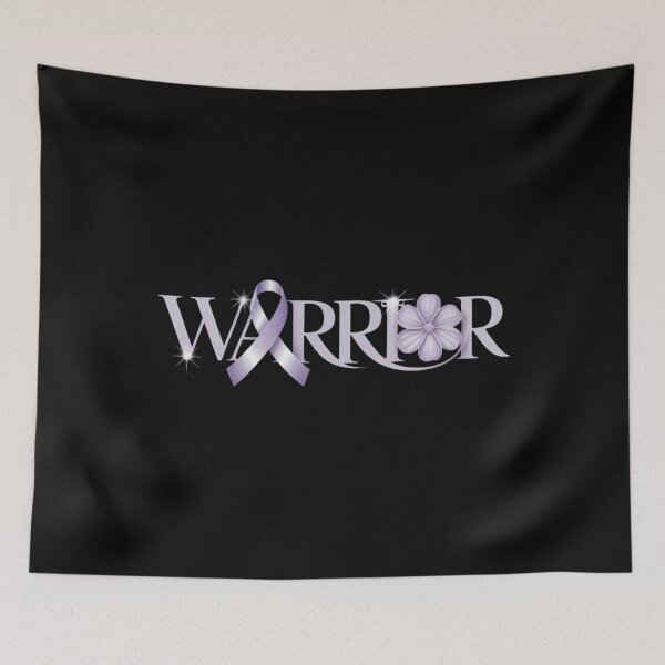 Item preview, Warrior Stomach Cancer Awareness Gastric Periwinkle Ribbon designed and sold by DoorwayThreads.