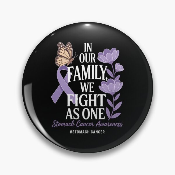 Item preview, We Fight As One Periwinkle Ribbon Stomach Cancer Awareness designed and sold by DoorwayThreads.