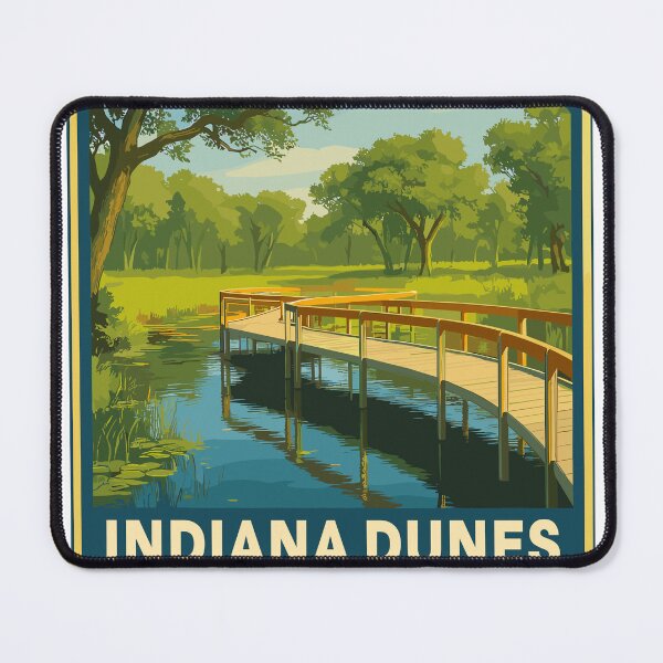 Item preview, Indiana Dunes National Park Retro Sticker designed and sold by Ismeal Von.