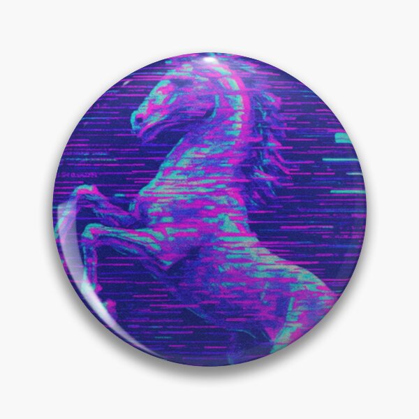 Item preview, Glitch Neon Rearing Horse  designed and sold by Czerkiz.
