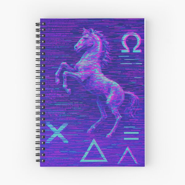 Item preview, Glitch Neon Rearing Horse  designed and sold by Czerkiz.