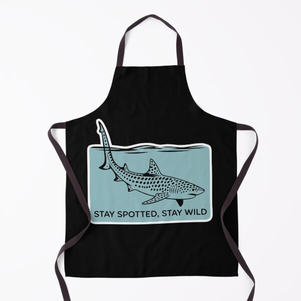 Item preview, Minimalist Leopard Shark Silhouette with Ocean Quote designed and sold by VividOrganica.