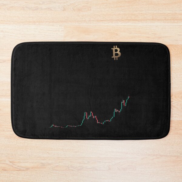 Item preview, Black Bitcoin Chart – Iconic B Symbol for Traders & Crypto Fans designed and sold by Jennah.