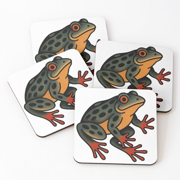 Item preview, Frog American Traditional Tattoo designed and sold by LiveOakVinyl.
