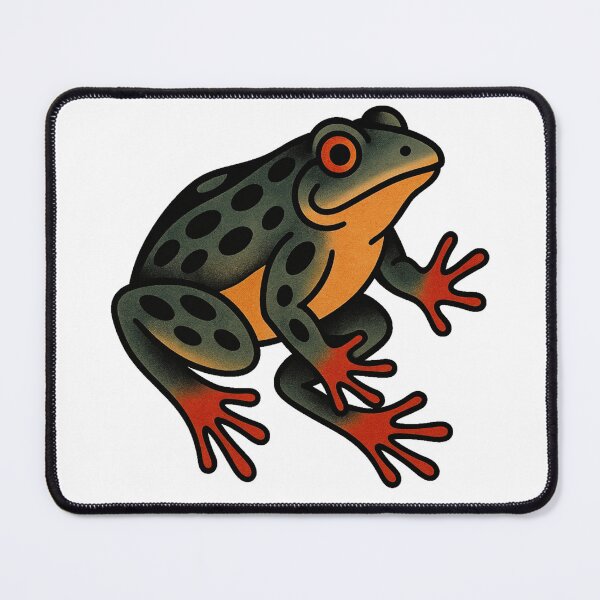 Item preview, Frog American Traditional Tattoo designed and sold by LiveOakVinyl.