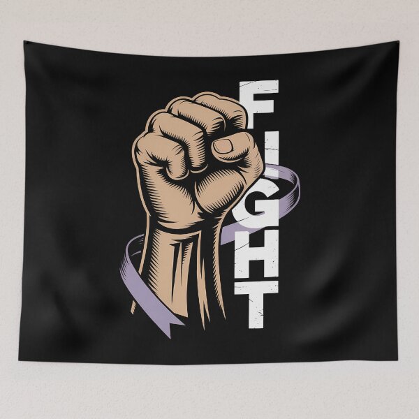 Item preview, Womens Fight Stomach Cancer Periwinkle Ribbon Awareness Support designed and sold by DoorwayThreads.
