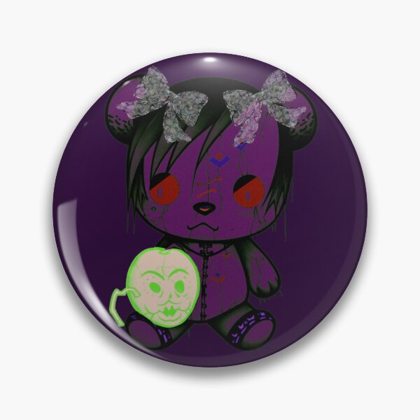 Item preview, Gloomie Bear & the Haunted Trinket – Creepycore Gothic Plush Design designed and sold by BunnyFogCo.