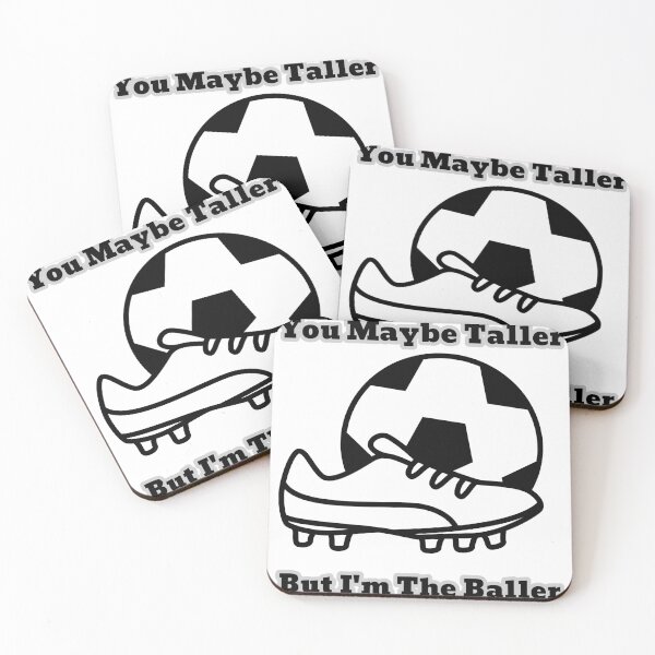 Item preview, You Maybe Taller But I’m the Baller Soccer Women’s Girls Football Boot Cleat  designed and sold by WhackingTax.