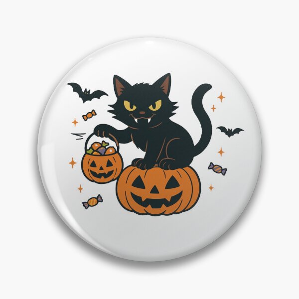 Item preview, Mischievous Black Cat on Pumpkin T-Shirt - Cute Halloween Cartoon Design designed and sold by PrintCreations9.