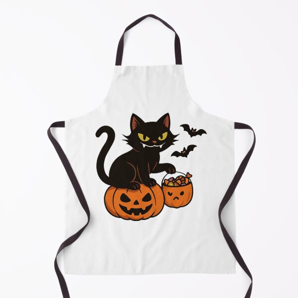 Item preview, Mischievous Black Cat on Pumpkin T-Shirt - Cute Halloween Cartoon Design designed and sold by PrintCreations9.