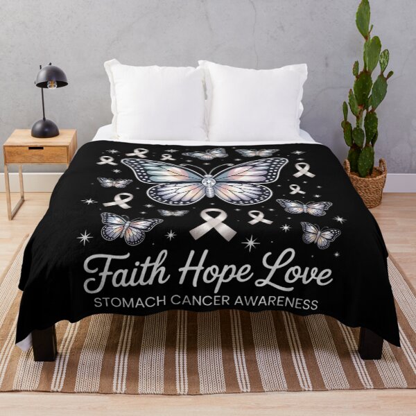 Item preview, Faith Love Butterfly Periwinkle Stomach Cancer Awareness designed and sold by Sea4Adventures.