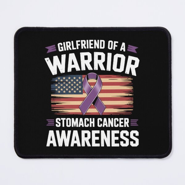 Item preview, Girlfriend Of A Warrior Gastric Stomach Cancer Awareness designed and sold by Sea4Adventures.
