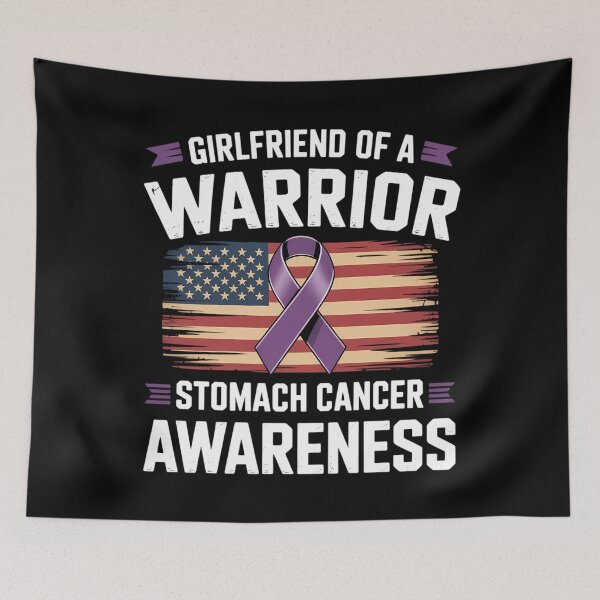 Item preview, Girlfriend Of A Warrior Gastric Stomach Cancer Awareness designed and sold by Sea4Adventures.