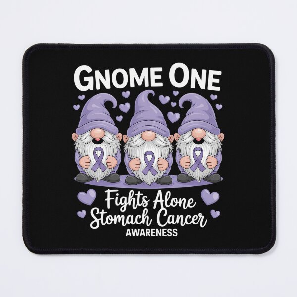 Item preview, Gnome One Fights Alone Periwinkle Stomach Cancer Awareness designed and sold by Sea4Adventures.