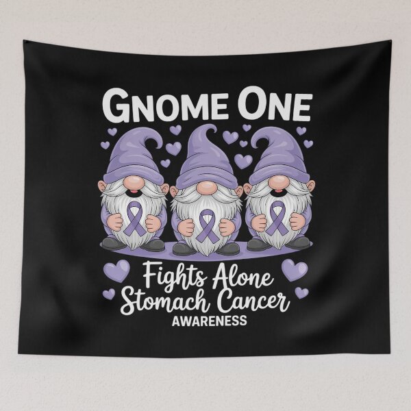 Item preview, Gnome One Fights Alone Periwinkle Stomach Cancer Awareness designed and sold by Sea4Adventures.