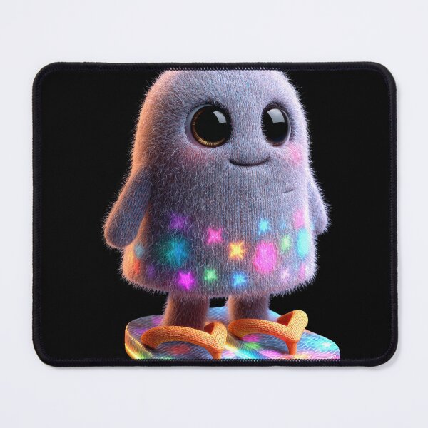 Item preview, Neon Cute Ghost with Flip Flops – Creepy Cute Kawaii Halloween Design designed and sold by Maryna_Reine.