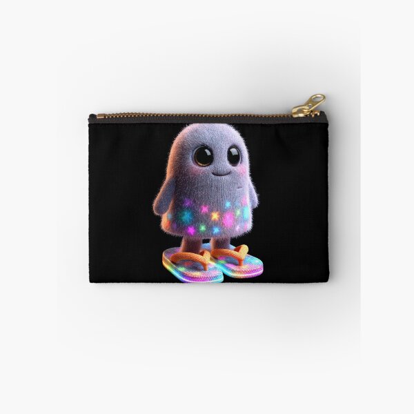 Item preview, Neon Cute Ghost with Flip Flops – Creepy Cute Kawaii Halloween Design designed and sold by Maryna_Reine.