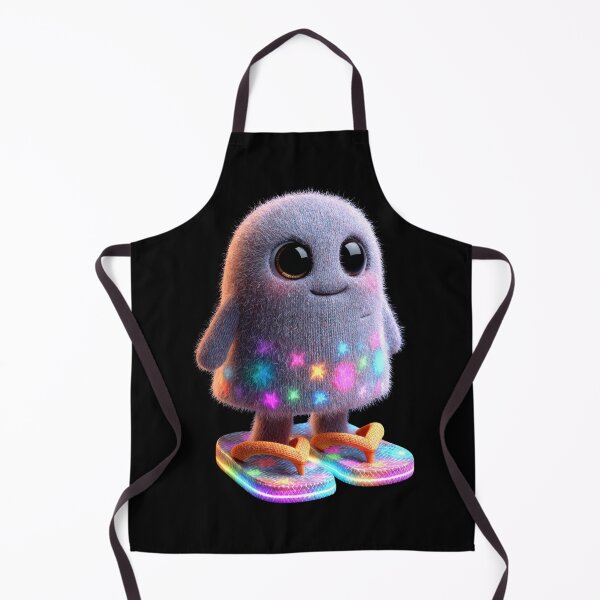 Item preview, Neon Cute Ghost with Flip Flops – Creepy Cute Kawaii Halloween Design designed and sold by Maryna_Reine.