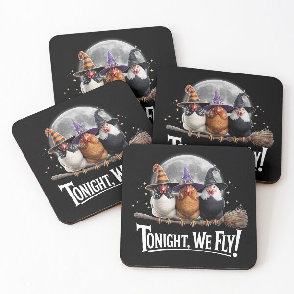 Item preview, Tonight We Fly Chickens Halloween designed and sold by BloomMarch.
