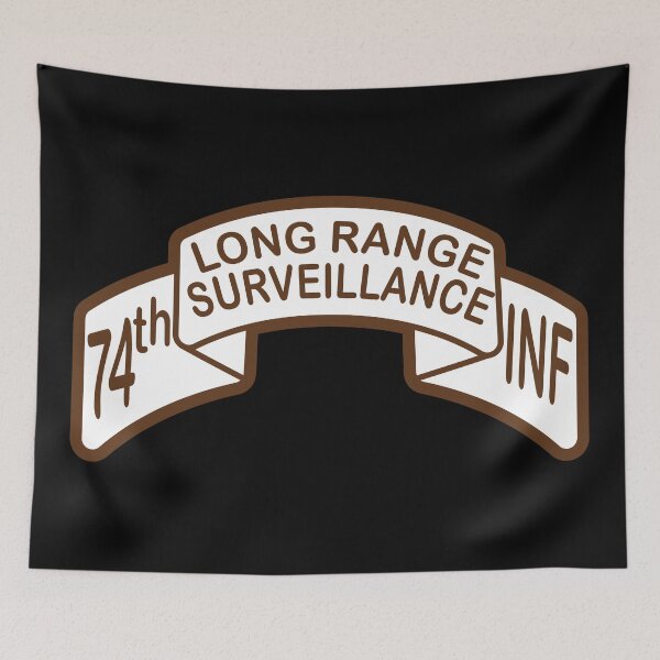 Item preview, Scroll - 74th LRS Infantry Desert designed and sold by Military Insignia Products.