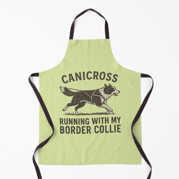 Item preview, Canicross – Running with My Border Collie Vintage Dog Design designed and sold by Meandmyshop.