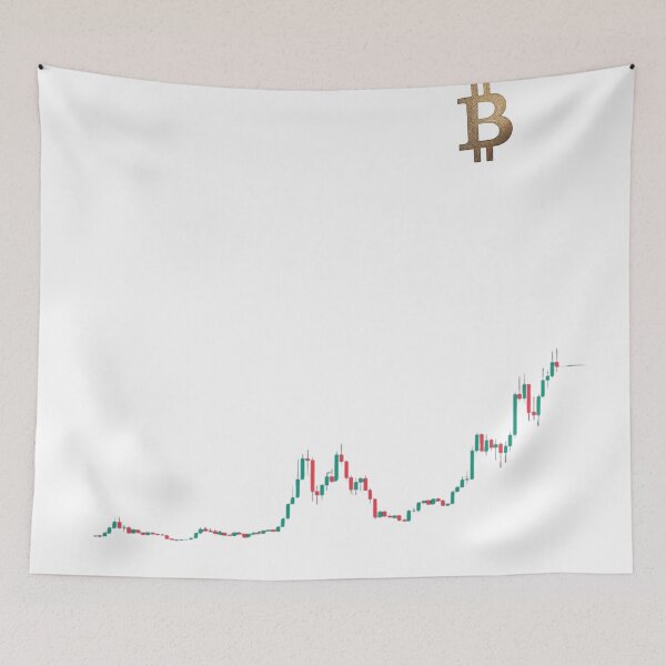 Item preview, Bitcoin Chart – Iconic B Symbol for Traders & Crypto Fans designed and sold by Jennah.