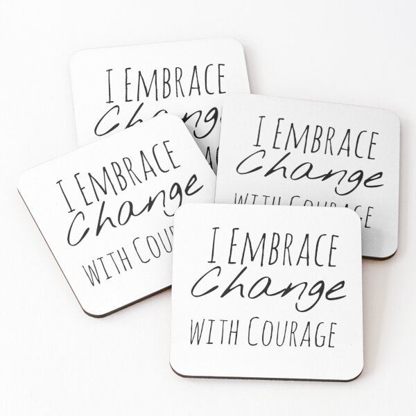 Item preview, I Embrace Change with Courage – Transformation Affirmation designed and sold by Camila Ardila.