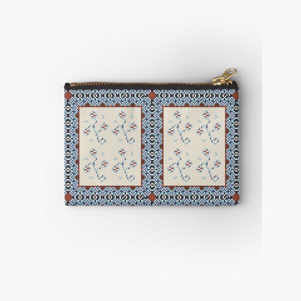 Item preview, Sandy Blue Yarrow Pixel Frame designed and sold by FlyingJackalope.