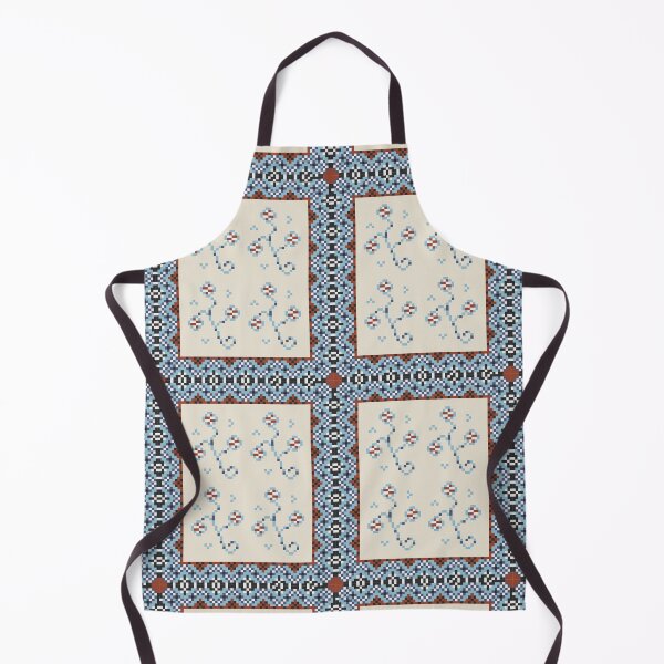 Item preview, Sandy Blue Yarrow Pixel Frame designed and sold by FlyingJackalope.