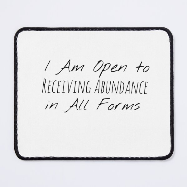 Item preview, I Am Open to Receiving Abundance in All Forms – Prosperity Affirmation designed and sold by Camila  Ardila.