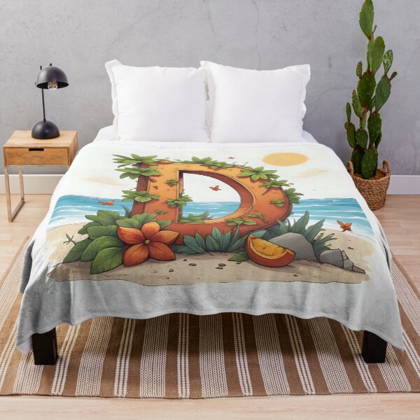 Item preview, Tropical Letter D designed and sold by NUMBER FOUR.