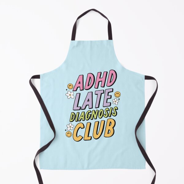 Item preview, ADHD Late Diagnosis Club Typography designed and sold by BrownHorse90s.