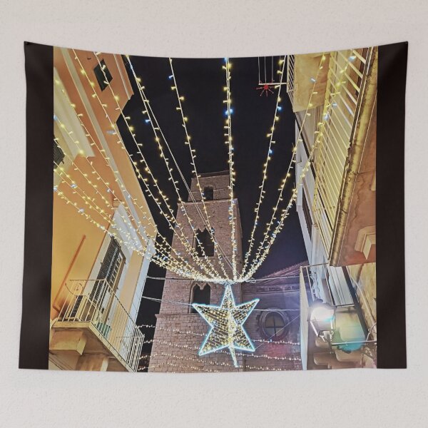 Item preview, Christmas Magic in Corato | Bell Tower of the Church of San Domenico designed and sold by EpicVistas.