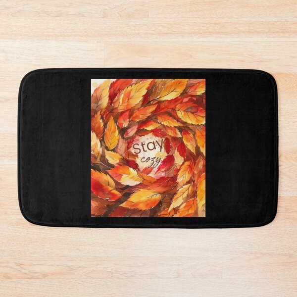 Item preview, Autumn Leaf Spiral Watercolor | Cozy Fall Wind Illustration designed and sold by Ela-graphicwiz.