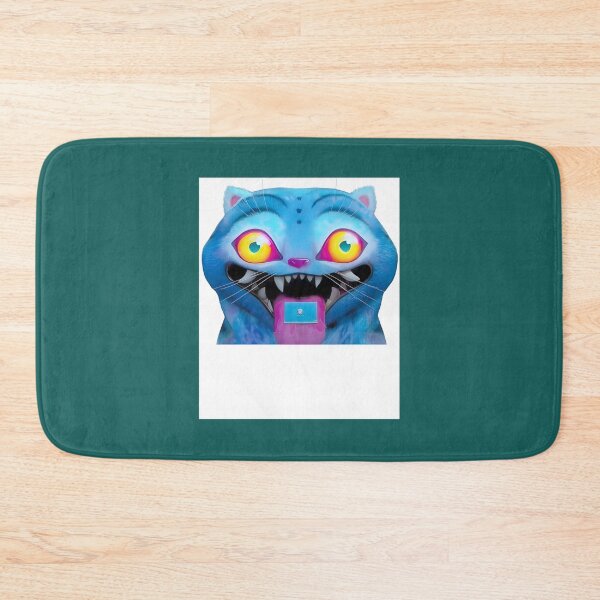 Item preview, Derpy Blue Feline Monster | PERFECT GIFT FOR YOU AND FRIENDS designed and sold by BrooksShopUS.