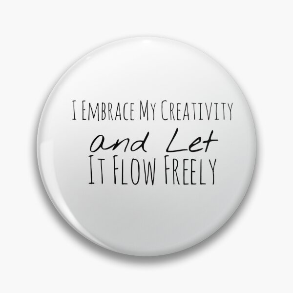 Item preview, I Embrace My Creativity and Let It Flow Freely – Creative Energy Affirmation designed and sold by Camila  Ardila.