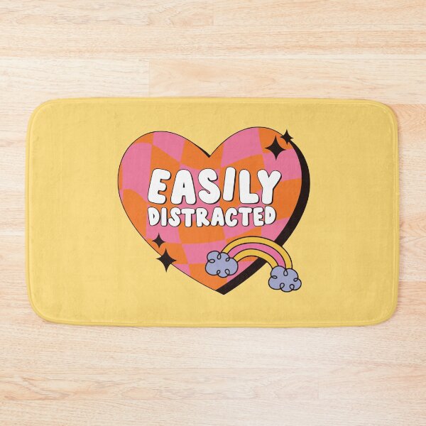 Item preview, Easily Distracted Funny ADHD Quote designed and sold by BrownHorse90s.