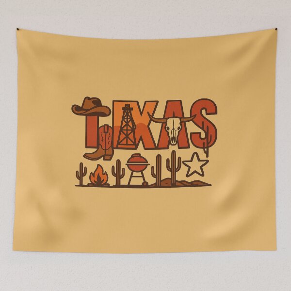 Item preview, Texas Typography Cowboy Desert Culture Design designed and sold by NovaMoodCo.